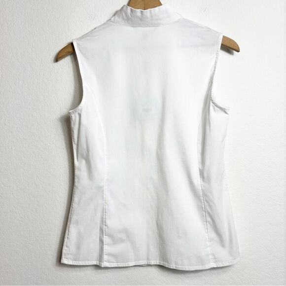 MING WANG SLEEVELESS WHITE WOMEN BLOUSE SIZE XS BRAND NEW WITH TAGS - Picture 3 of 6